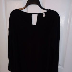 Old Navy black tunic top